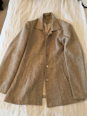 Beige jacket by VRG GRL size 4